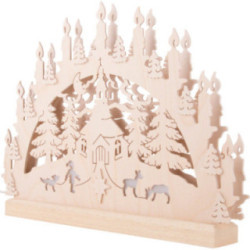 3D-Doppelschwibbogen Seiffener Kirche - 42x30x4,5 cm