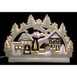 3D Double Arch - Water Mill - 42x30x4,5 cm / 16x12x2 inch