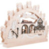 3D-Doppelschwibbogen Eisenbahn - 42x30x4,5 cm