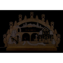 3D-Doppelschwibbogen Eisenbahn - 42x30x4,5 cm