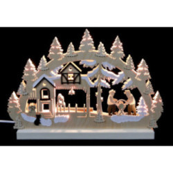 3D-Doppelschwibbogen Sägewerk - 42x30x4,5 cm