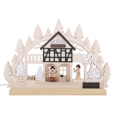 3D Double Arch - Erzgebirge Workshop - 42x30x4,5 cm / 16x12x2 inch