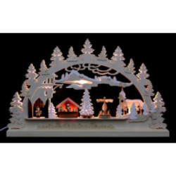 Candle Arch - Village Christmas - 62x37x5,5 cm / 24x14x2 inch