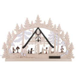 Schwibbogen Weihnachtshaus - 74x47x5,5 cm