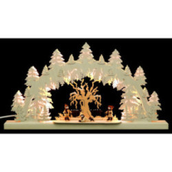 Double-Arch Ice Skater (3 Figures) - 62x33x5,5 cm / 24x13x2 inch