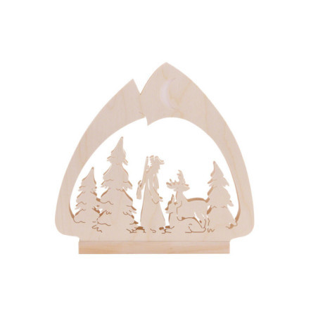 Schwibbogen Leuchter Jäger - 30x28,5x4,5 cm