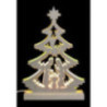 Lichterspitze Mini-Baum Krippenszene - 23,5x15,5x4,5 cm