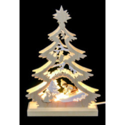 Lichterspitze Mini-Baum Rodler - 23,5x15,5x4,5 cm