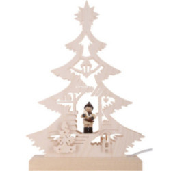 Lichterspitze Mini-Baum Weihnachtsmarkt - 23,5x15,5x4,5 cm