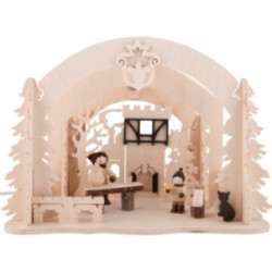 Motive Light - Diorama Castle Christmas - 19 cm / 7.5 inch