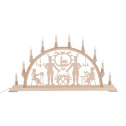 Candle Arch - Miner with Church - 78x42 cm / 31x17 inch