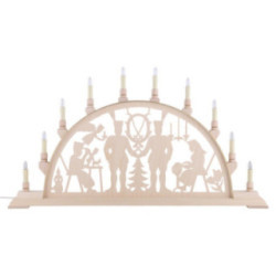 Candle Arch - Miner with Coat of Arms - 78x42 cm / 31x17 inch