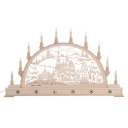 Schwibbogen Zwickau mit Sockel - 78 cmx45 cm