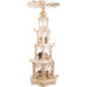 4-stöckige Pyramide Walddesign - Wachskerzen mit Figuren - 135 cm