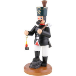 Räuchermännchen Bergmann mit Lampe und Hacke - 22 cm