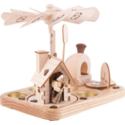 1-stöckige Räucherpyramide Hänsel und Gretel - 18 cm