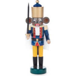 Nutcracker - Mouse King Blue-Yellow - 14 cm / 5.5 inch