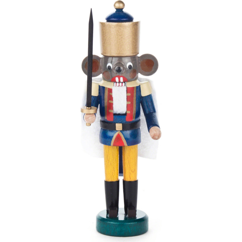 Nutcracker - Mouse King Blue-Yellow - 14 cm / 5.5 inch