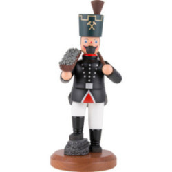 Räuchermännchen Bergmann mit Erz und Hacke - 22 cm