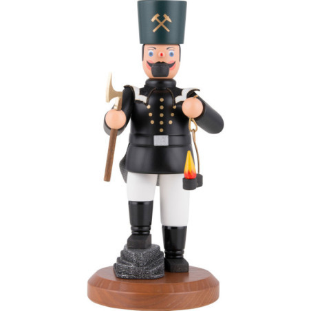 Räuchermännchen Sächsischer Bergmann in Paradeuniform mit Knickbein - 22 cm