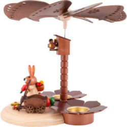 1-stöckige Osterpyramide natur - 20 cm