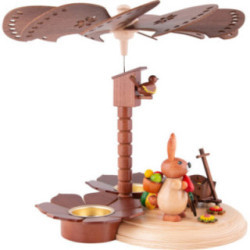 1-stöckige Osterpyramide natur - 20 cm