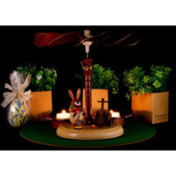 1-stöckige Osterpyramide natur - 20 cm