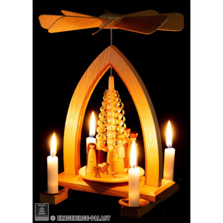 1-Tier Pyramid - Nativity Scene - 25 cm / 10 inch