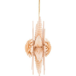 Tree Ornament - Star - Natural - 7 cm / 2.8 inch