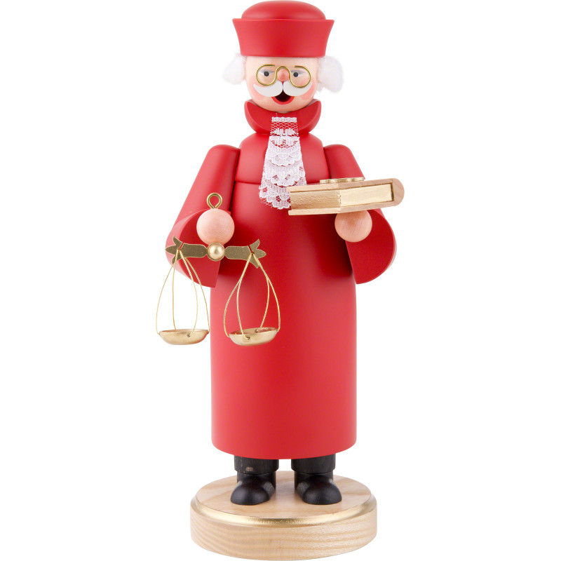 Räuchermännchen Richter - Bundesrichter in rot - 22 cm