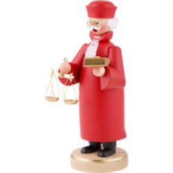 Räuchermännchen Richter - Bundesrichter in rot - 22 cm