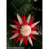 Christbaumschmuck Spanstern rot - 7 cm