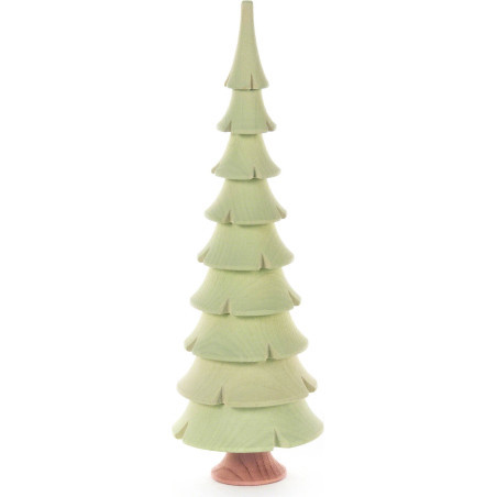 Solid Wood Tree - Bright Green - 17,5 cm / 6.9 inch