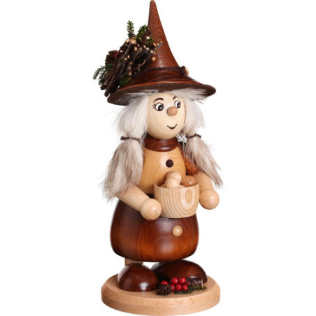 Räuchermännchen Wichtelfrau mit Kloßtopf - 25 cm