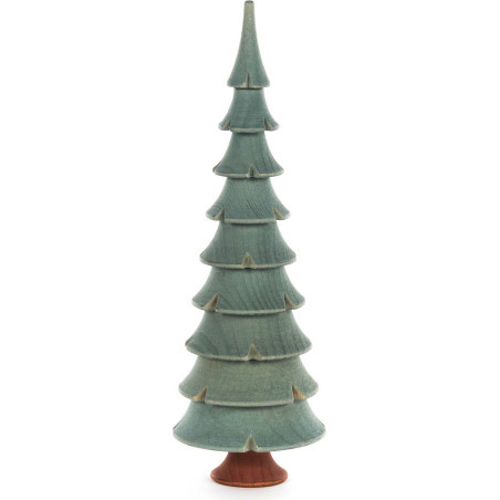 Massivholzbaum grün - 17,5 cm