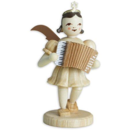 Angel Short Skirt with Accordion - Natural - 6,6 cm / 2.6 inch