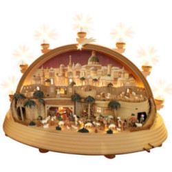 Candle Arch - Nativity Scene in Bethlehem - Limited Edition - 74x28x58 cm / 29x11x23 inch
