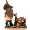 Smoker - Ore Gnome with Wood Tram - 26 cm / 10.2 inch