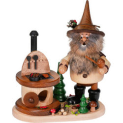 Räuchermännchen Wichtel am Herd - 26 cm