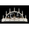 Candle Arch - 'Church of Seiffen with Carolers' - 63x35 cm / 25.6x13.8 inch