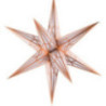 Hartensteiner Weihnachtsstern für Innen - weiß mit kupfer - 68 cm