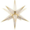 Hartensteiner Weihnachtsstern für Innen - weiß mit gold - 68 cm