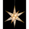 Hartensteiner Weihnachtsstern für Innen - weiß mit gold - 68 cm