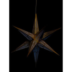 Hartensteiner Weihnachtsstern für Innen - weiß mit gold - 68 cm