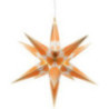 Hartenstein Christmas Star for Inside Use - White-Orange with Gold - 68 cm / 27 inch