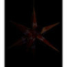 Hartenstein Christmas Star for Inside Use - White-Orange with Gold - 68 cm / 27 inch