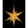Hartenstein Christmas Star for Inside Use - White-Yellow with Gold - 68 cm / 27 inch