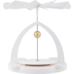 1-Tier Pyramid without Figurines, White - 23 cm / 9.1 inch