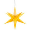 Haßlauer Weihnachtsstern für Innen gelb inkl. Beleuchtung - 65 cm