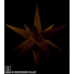 Haßlauer Weihnachtsstern für Innen gelb inkl. Beleuchtung - 65 cm